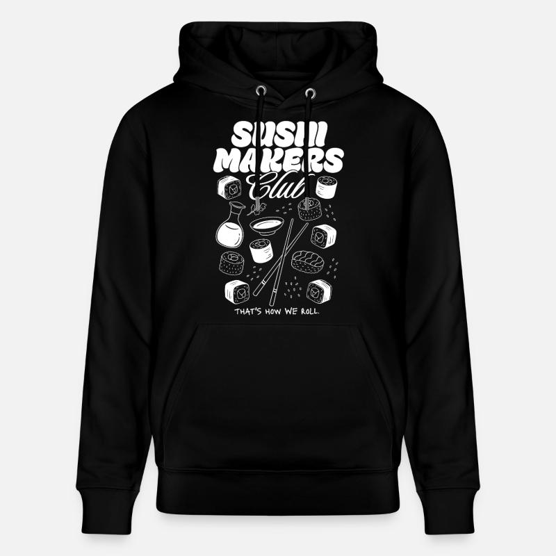 Club des Fabricants de Sushi - Sweat à capuche bio CRUISER Stanley/Stella Unisexe - noir