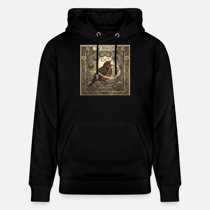 Amsel, der Magier - Stanley/Stella Unisex Bio-Hoodie CRUISER  - Schwarz