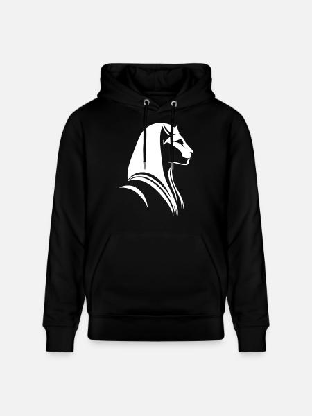 Chat Egypte Pharaon Silhouette - Sweat à capuche bio CRUISER Stanley/Stella Unisexe - noir