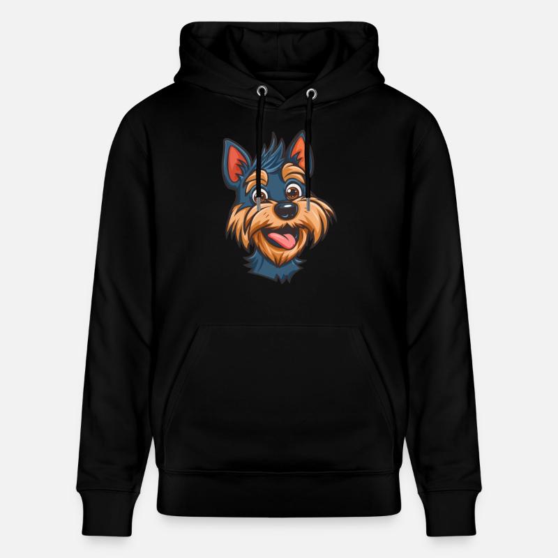 Terrier australien | Terrier australien - Sweat à capuche bio CRUISER Stanley/Stella Unisexe - noir