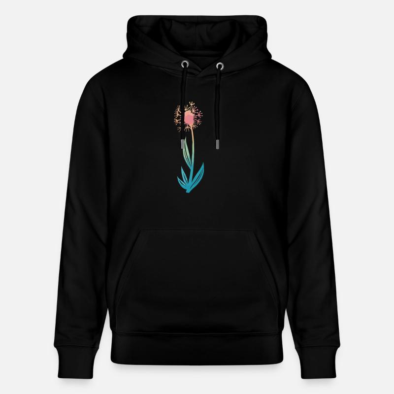 Fleur, Nature, Botanique - Sweat à capuche bio CRUISER Stanley/Stella Unisexe - noir
