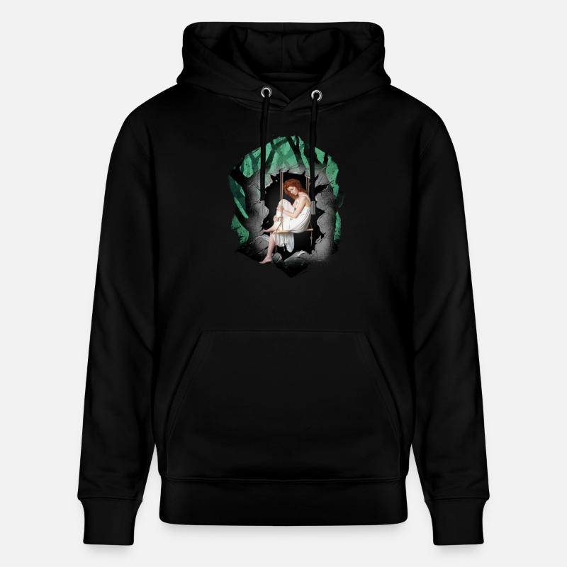 Mädchen Wald Sinnlich Romantisch - Stanley/Stella Unisex Bio-Hoodie CRUISER  - Schwarz