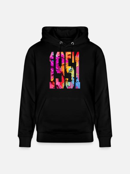 BUNT 75TH BIRTHDAY 1951 - Stanley/Stella CRUISER Unisex Organic Hoodie - black
