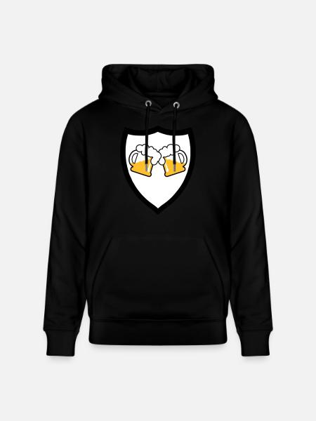 Bier Emblem 3c - Stanley/Stella Unisex Bio-Hoodie CRUISER - Schwarz