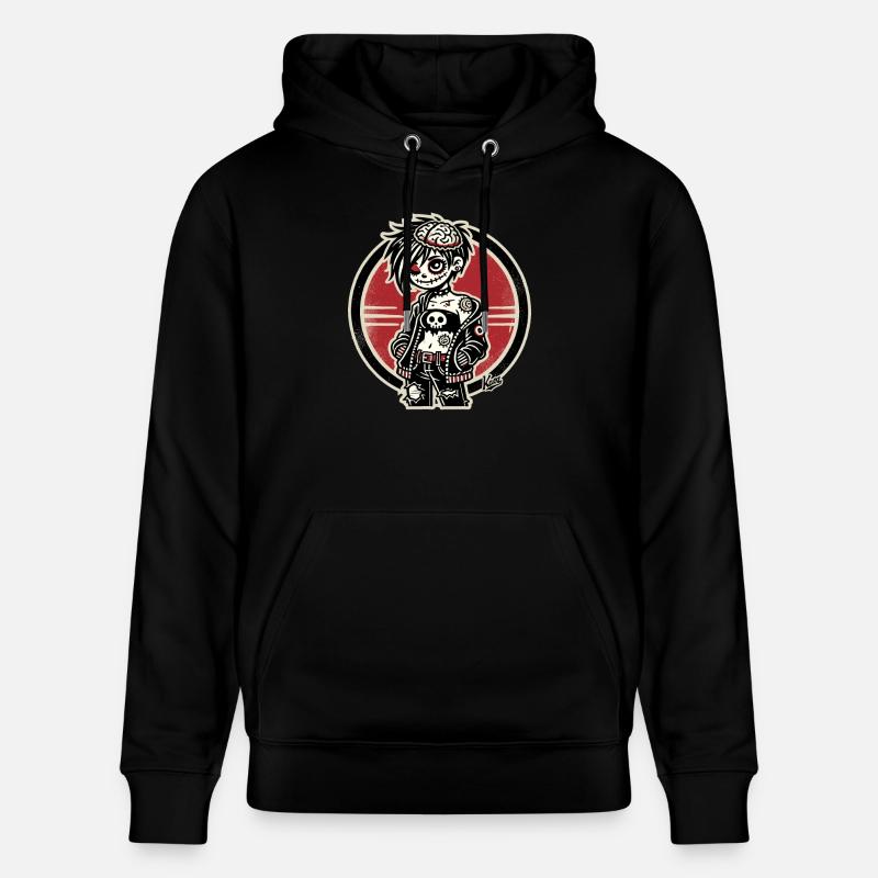 Fille zombie émo cool - Sweat à capuche bio CRUISER Stanley/Stella Unisexe - noir