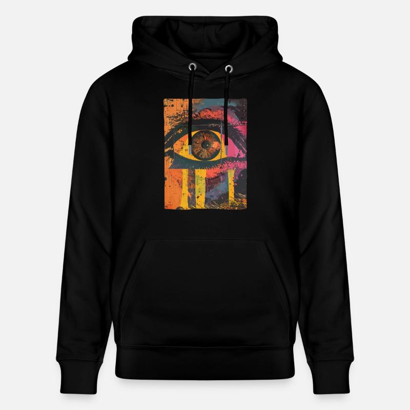 Pop Art Oeil Graffiti - Sweat à capuche bio CRUISER Stanley/Stella Unisexe - noir