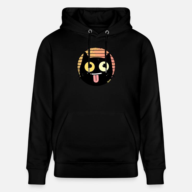 Chat rétro coquin - Sweat à capuche bio CRUISER Stanley/Stella Unisexe - noir