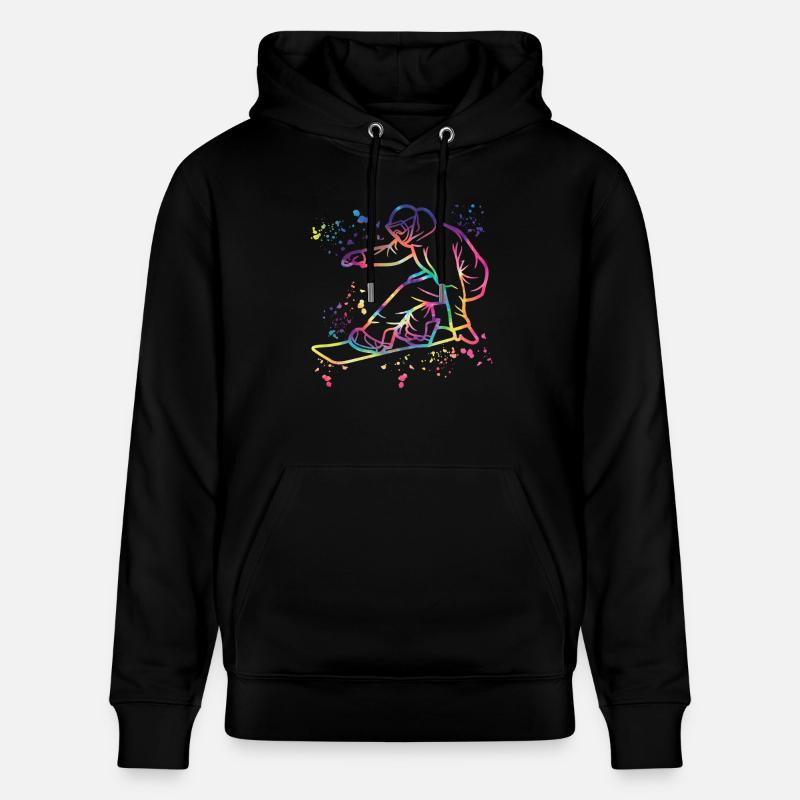 Snowboarder Snowboarding Snowboard - Sweat à capuche bio CRUISER Stanley/Stella Unisexe - noir