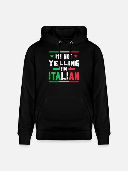 Italiensk Italien Gaveidé Humor - Stanley/Stella CRUISER økologisk unisex-hoodie - sort