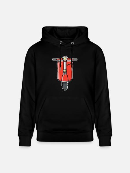 Scooter Scooter Scooter red - Stanley/Stella CRUISER Unisex Organic Hoodie - black