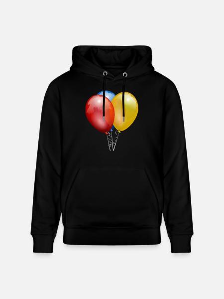 balloons - Stanley/Stella CRUISER Unisex Organic Hoodie - black