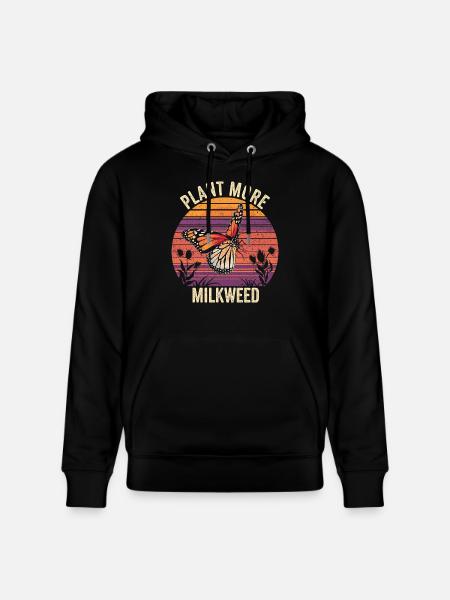 Inspiration for butterfly lovers - Stanley/Stella CRUISER Unisex Organic Hoodie - black