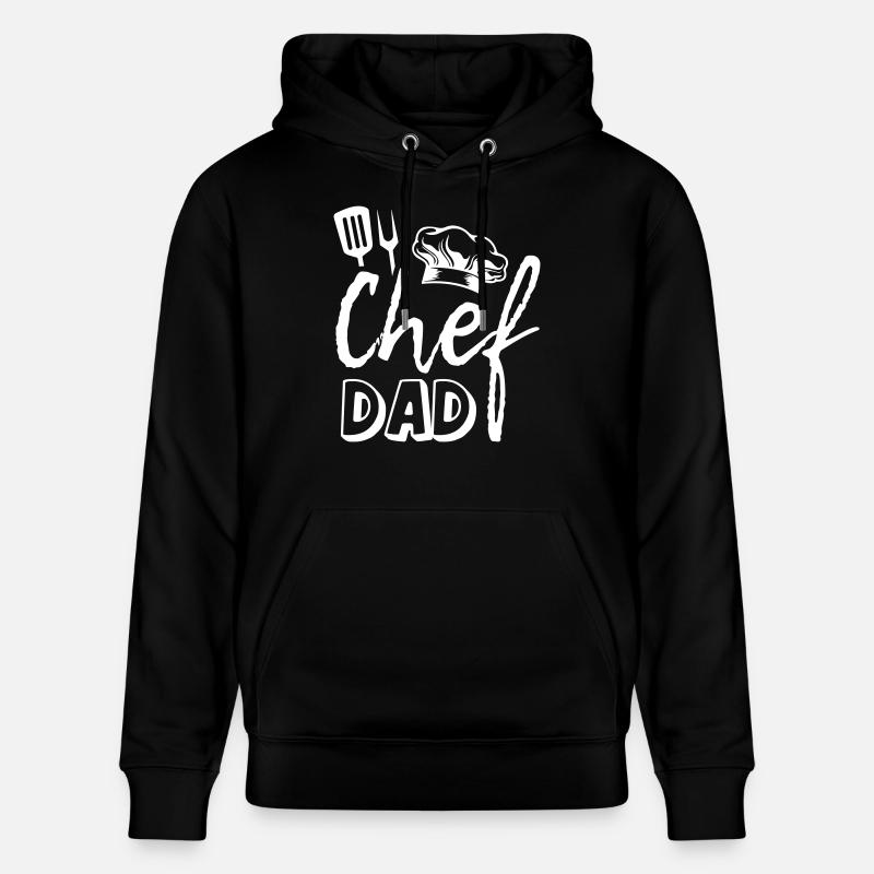 Papa chef - Sweat à capuche bio CRUISER Stanley/Stella Unisexe - noir