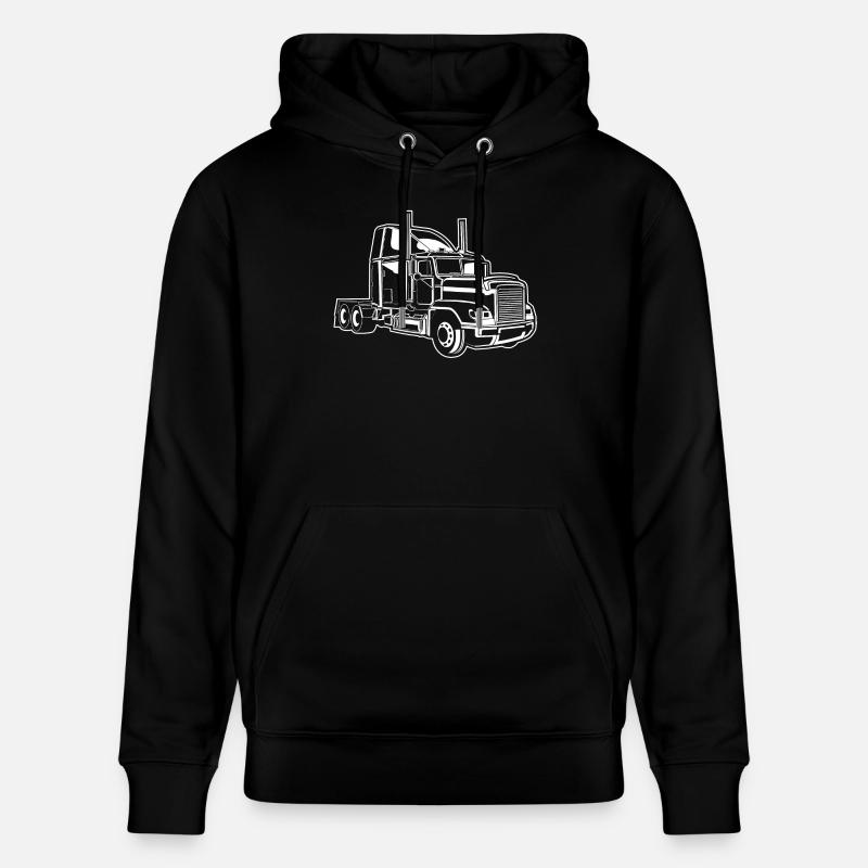 Camion / camion 02_weiß - Sweat à capuche bio CRUISER Stanley/Stella Unisexe - noir
