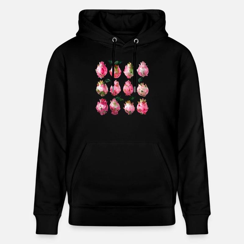 Art exotique de l’aquarelle Pitaya - Sweat à capuche bio CRUISER Stanley/Stella Unisexe - noir