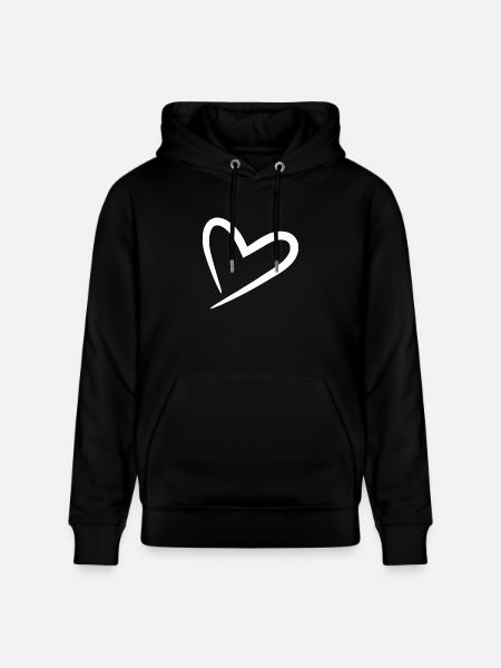 Heart knows modern - Stanley/Stella CRUISER Unisex Organic Hoodie - black