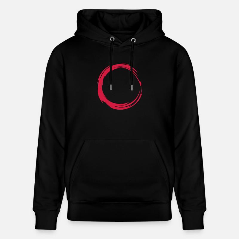 Symbole de conception de cercle - Sweat à capuche bio CRUISER Stanley/Stella Unisexe - noir