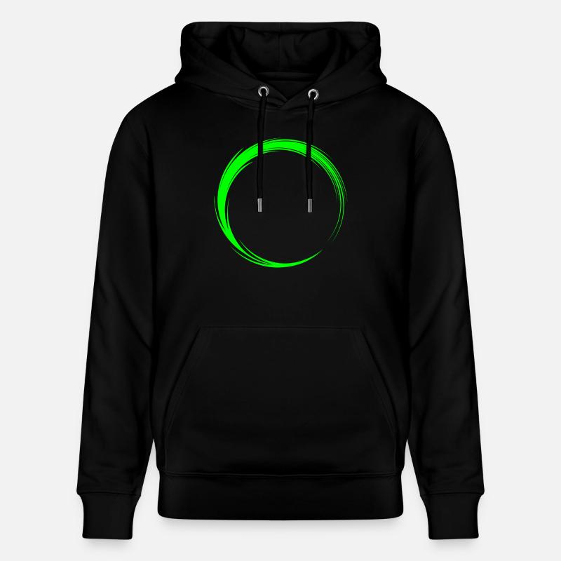 Forme d'icône de cercle - Sweat à capuche bio CRUISER Stanley/Stella Unisexe - noir