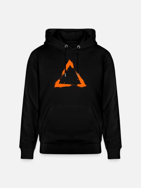 Triangle geometry icon - Stanley/Stella CRUISER Unisex Organic Hoodie - black