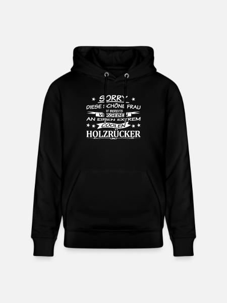 Holzrücker-vergeben - Stanley/Stella Unisex Bio-Hoodie CRUISER  - Schwarz