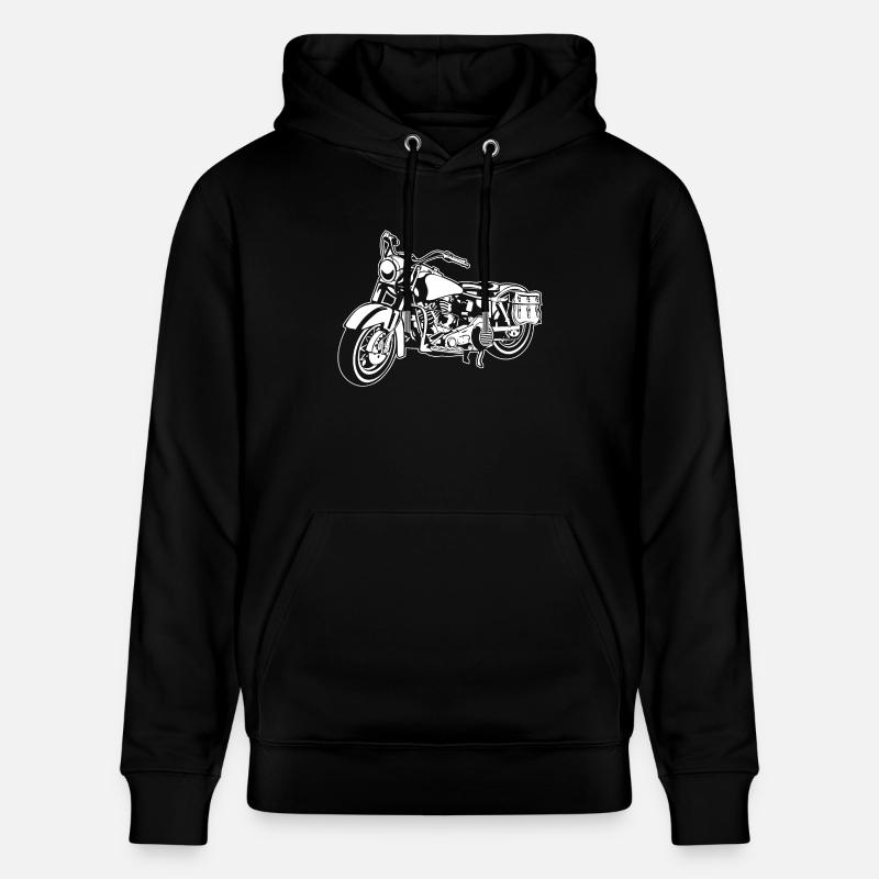 Chopper moto 10_weiß - Sweat à capuche bio CRUISER Stanley/Stella Unisexe - noir