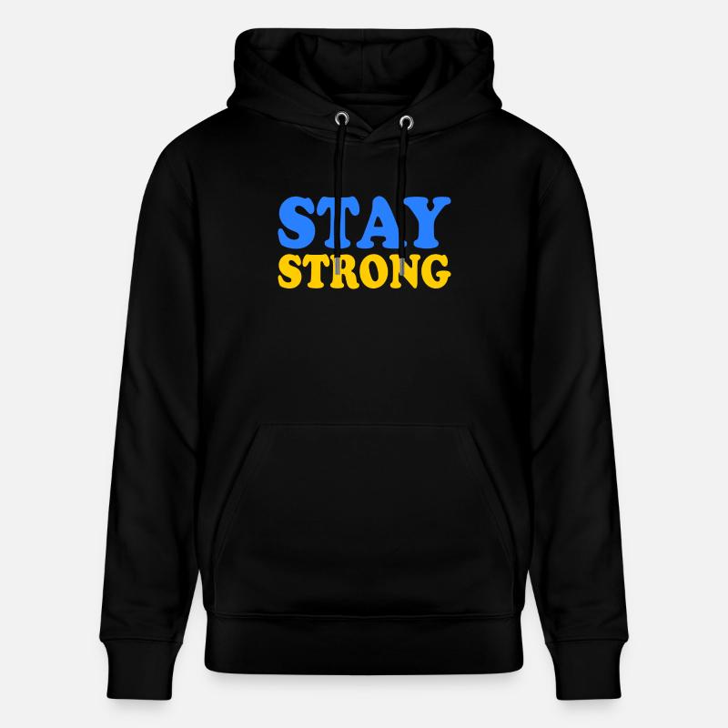 Stay strong - Sweat à capuche bio CRUISER Stanley/Stella Unisexe - noir