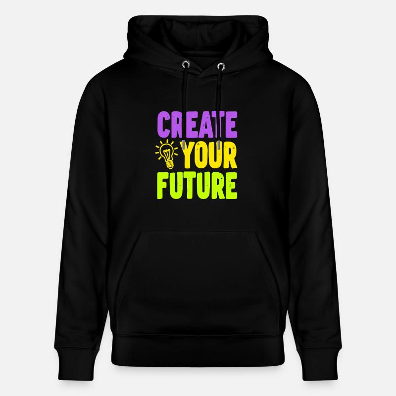 Créez votre future ampoule - Sweat à capuche bio CRUISER Stanley/Stella Unisexe - noir