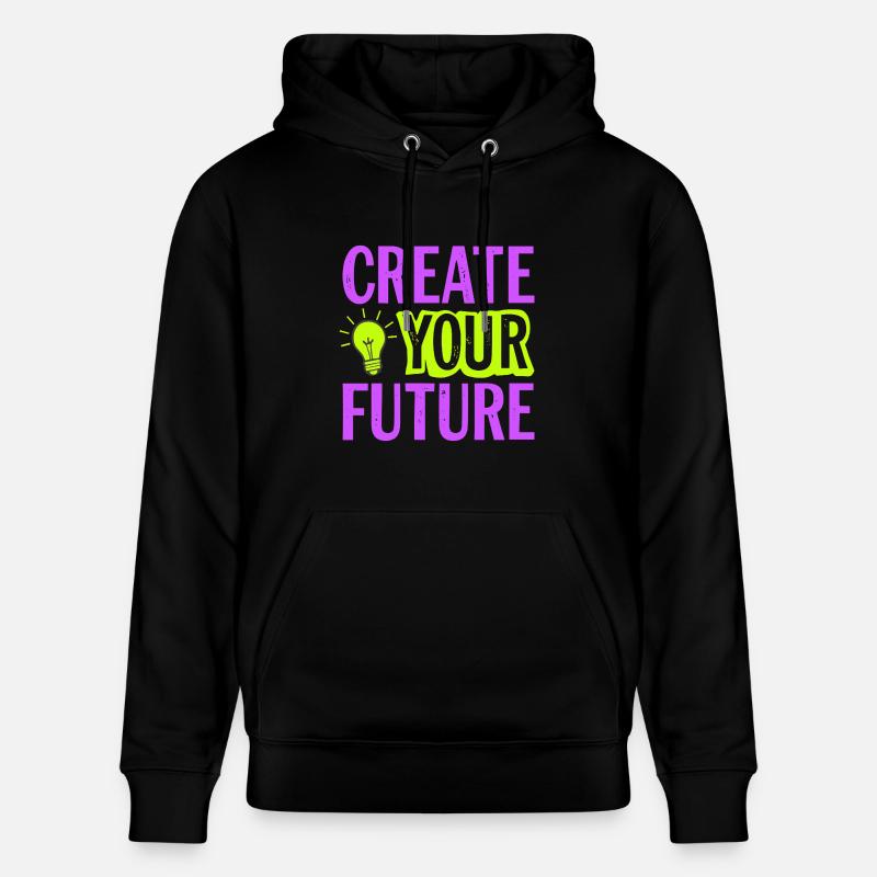 Create Your Future Glühbirne - Stanley/Stella Unisex Bio-Hoodie CRUISER  - Schwarz