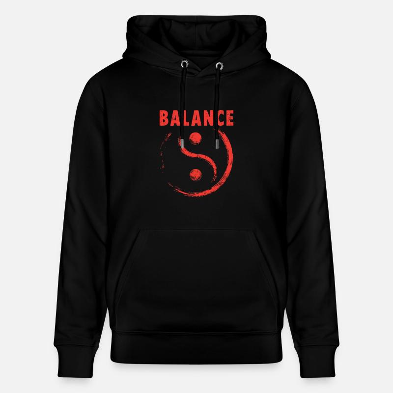 Équilibre Yin et Yang - Sweat à capuche bio CRUISER Stanley/Stella Unisexe - noir