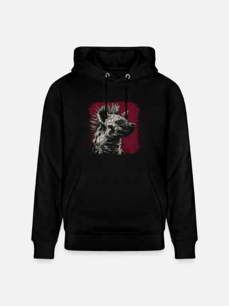 Punk Rock Hyena - Stanley/Stella CRUISER Unisex Organic Hoodie - black