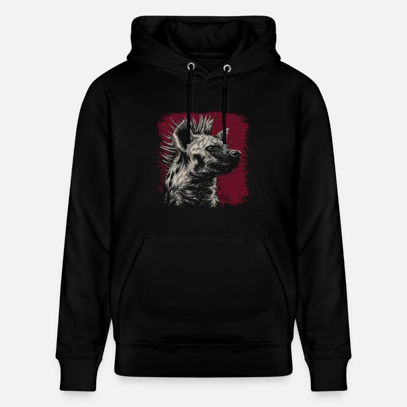 Punkrock Hyäne - Stanley/Stella Unisex Bio-Hoodie CRUISER  - Schwarz