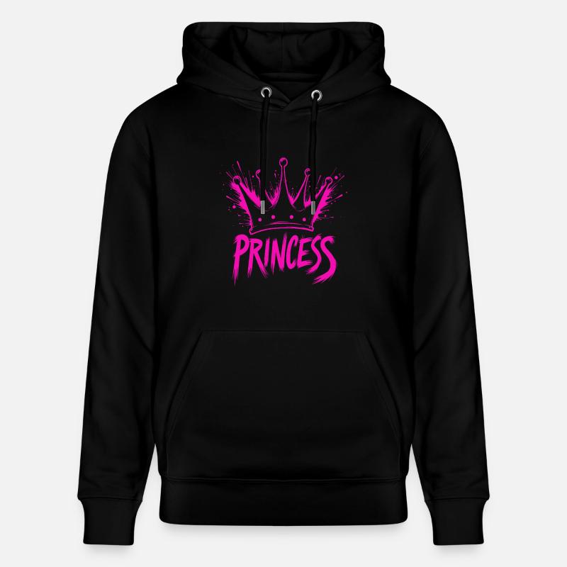 Prinzessin Krone Splash - Stanley/Stella Unisex Bio-Hoodie CRUISER  - Schwarz