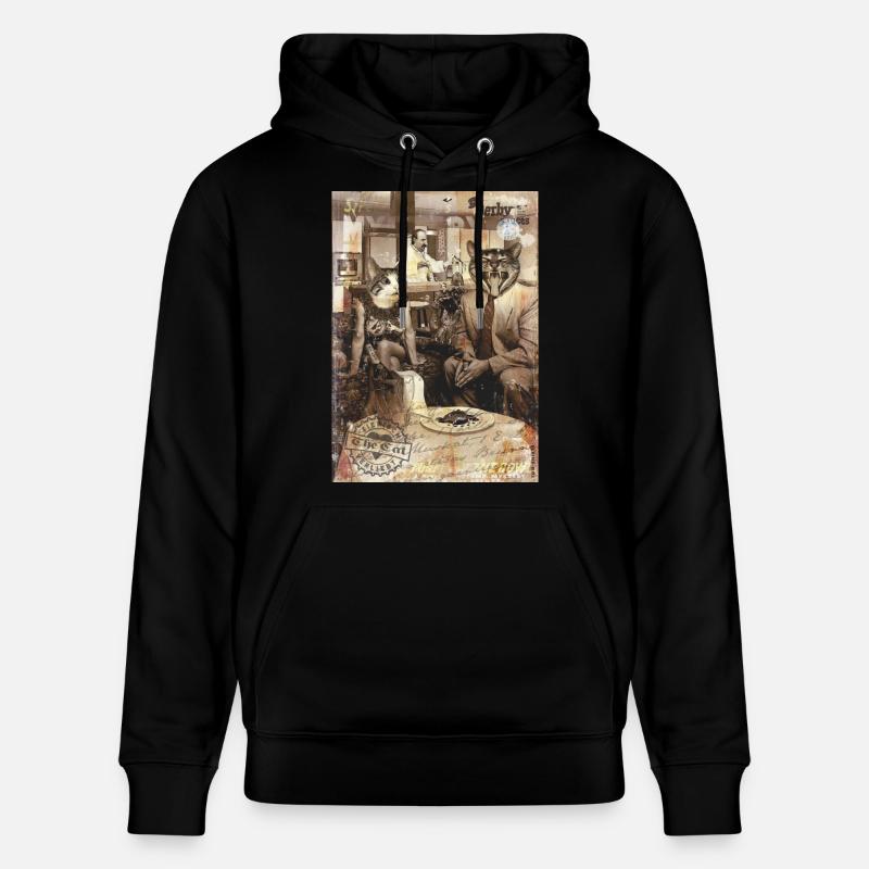 chats/chats - Sweat à capuche bio CRUISER Stanley/Stella Unisexe - noir