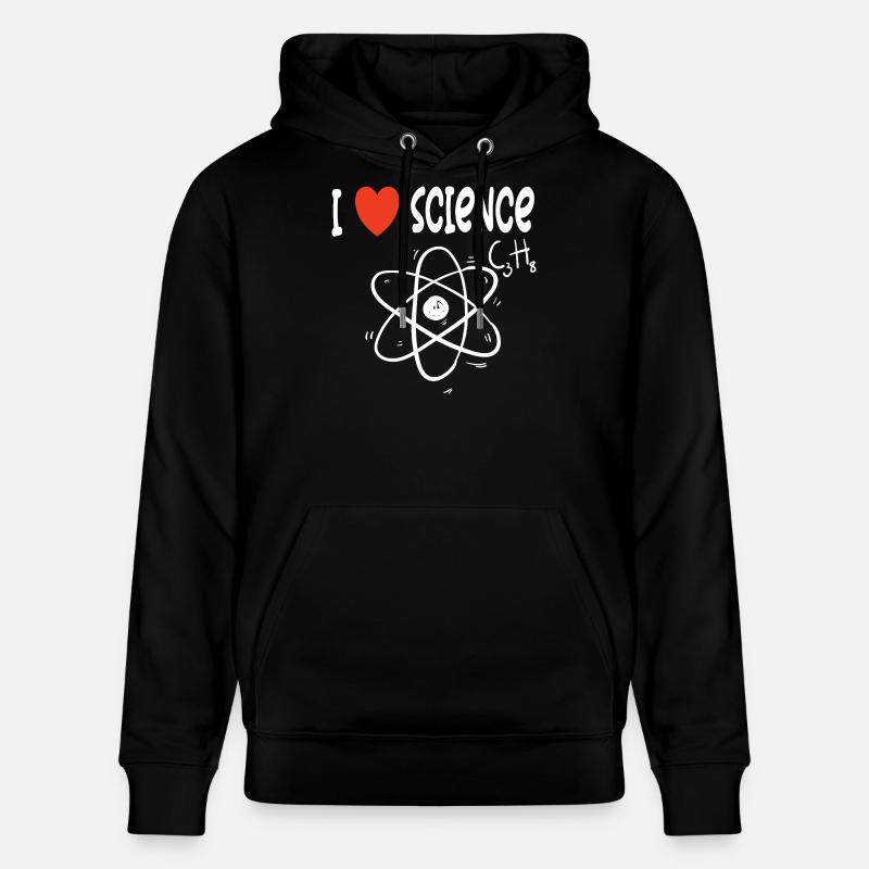 J’aime la science - Sweat à capuche bio CRUISER Stanley/Stella Unisexe - noir