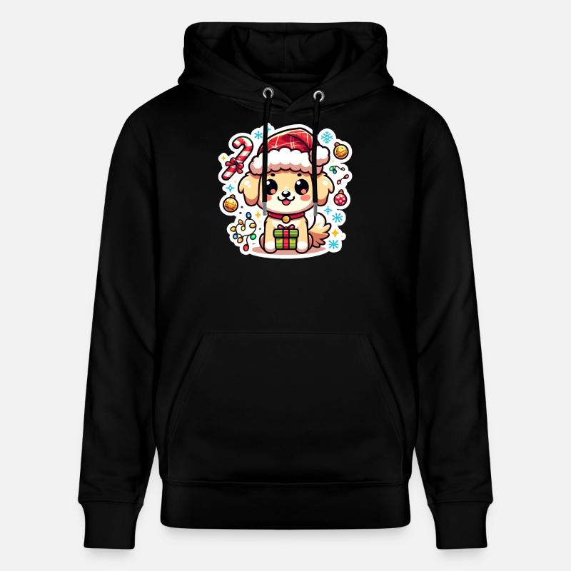 Pattes de Père Noël - Sweat à capuche bio CRUISER Stanley/Stella Unisexe - noir