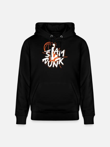 Dynamischer Basketball Spruch Design - Stanley/Stella Unisex Bio-Hoodie CRUISER  - Schwarz