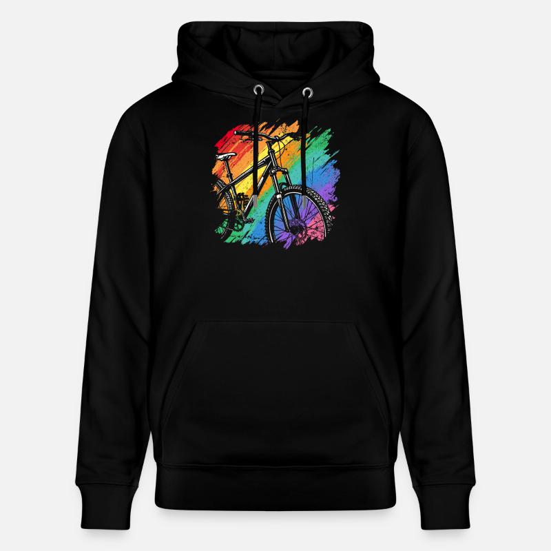 Impression d’art de vélo vibrant - Sweat à capuche bio CRUISER Stanley/Stella Unisexe - noir