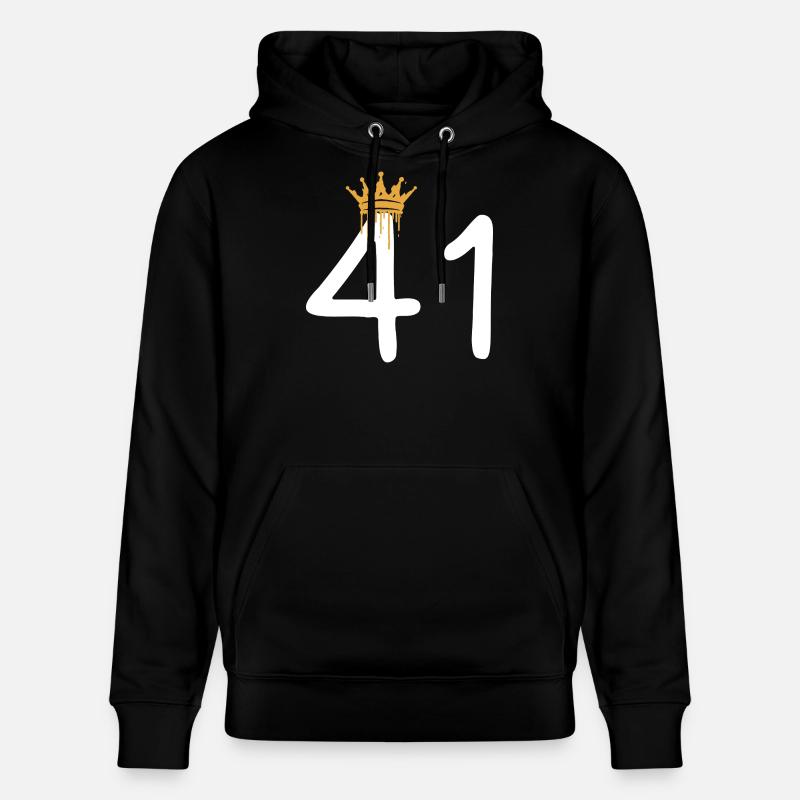 Graffiti royal numéro 41 - Sweat à capuche bio CRUISER Stanley/Stella Unisexe - noir