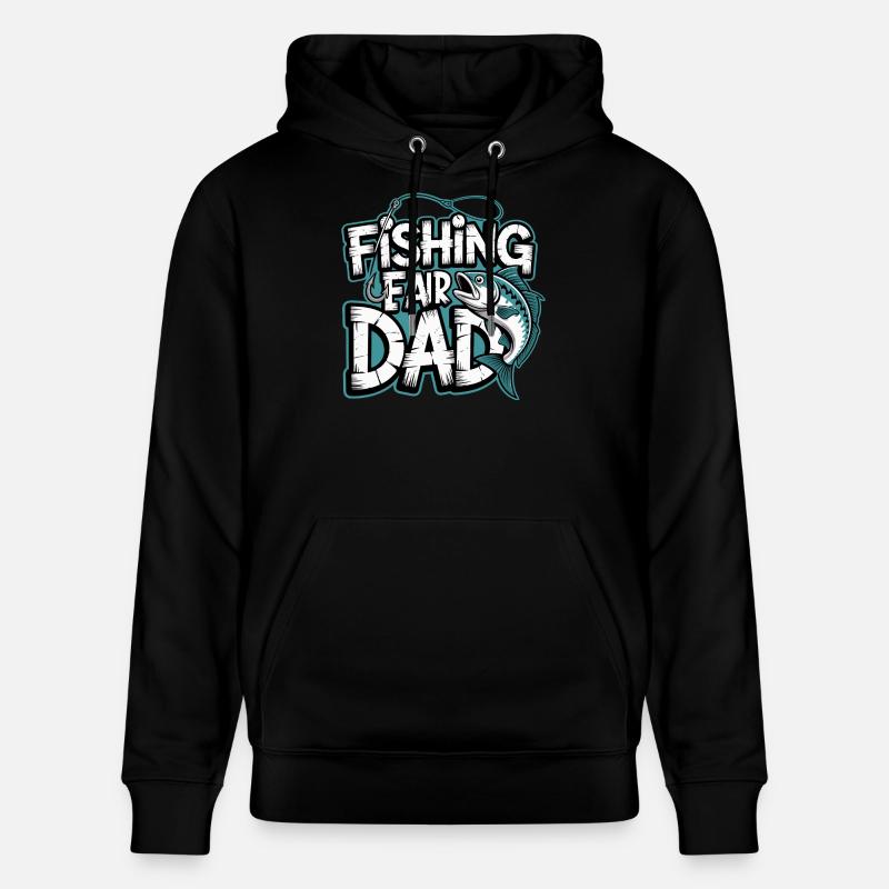 Fischfang Papa Comic Tee - Stanley/Stella Unisex Bio-Hoodie CRUISER - Schwarz