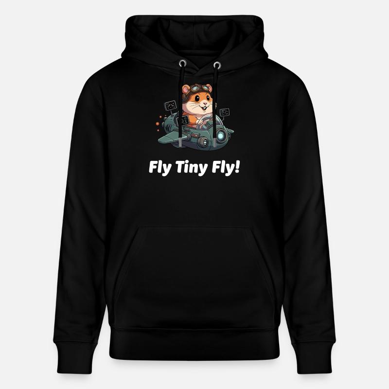 Vol spatial Rocket Hamster - Sweat à capuche bio CRUISER Stanley/Stella Unisexe - noir