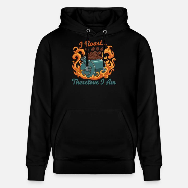 Ich röste, also bin ich - Stanley/Stella Unisex Bio-Hoodie CRUISER  - Schwarz