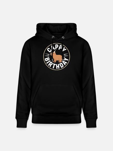 Capybara Birthday Cappy Birthday Funny Capy - Stanley/Stella CRUISER Unisex Organic Hoodie - black