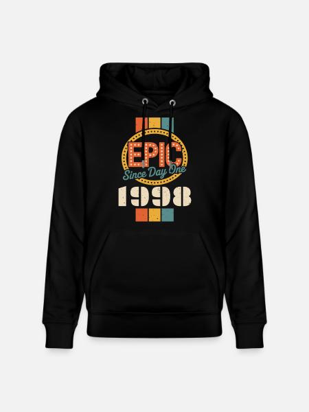 Legendary since 1998 - Stanley/Stella CRUISER Unisex Organic Hoodie - black