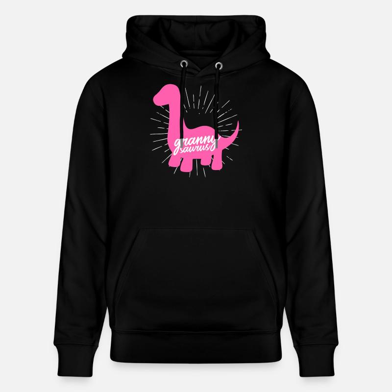 Grannysaurus Lustige rosa Dinosaurier-Großmutter - Stanley/Stella Unisex Bio-Hoodie CRUISER  - Schwarz