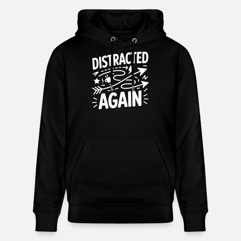 Distracted Again ADHS Chaos - Stanley/Stella Unisex Bio-Hoodie CRUISER  - Schwarz