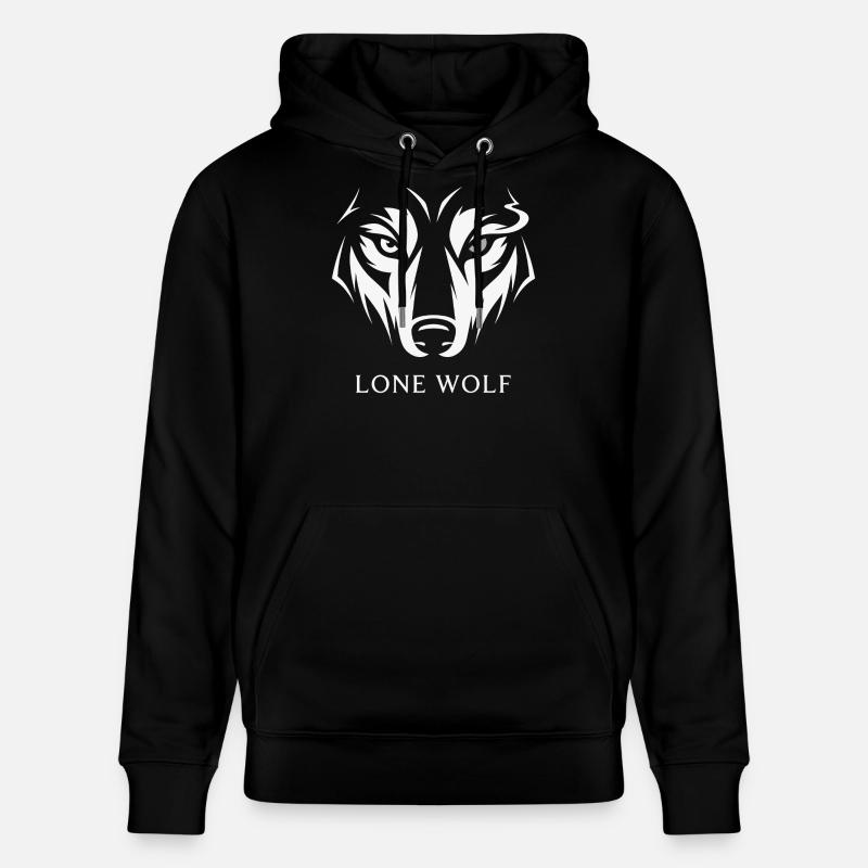 Loup solitaire - Sweat à capuche bio CRUISER Stanley/Stella Unisexe - noir