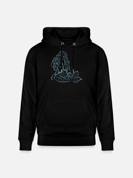 Meerjungfrau - Stanley/Stella Unisex Bio-Hoodie CRUISER - Schwarz