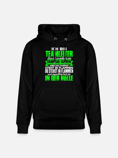 TEAMLEITER - Hölle - Stanley/Stella Unisex Bio-Hoodie CRUISER - Schwarz
