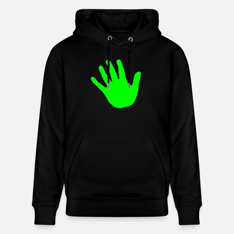 vert main - Sweat à capuche bio CRUISER Stanley/Stella Unisexe - noir