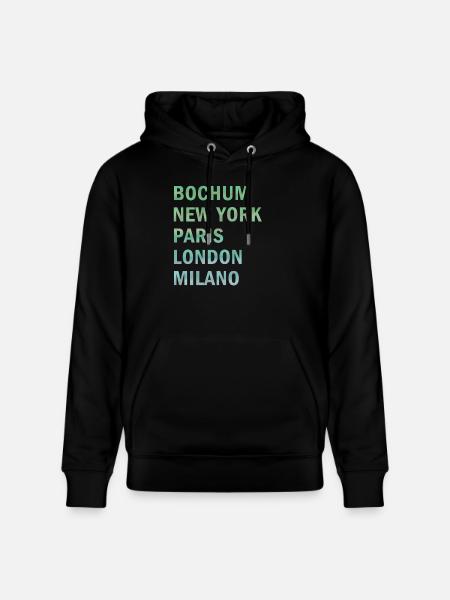 Metropole Bochum - Stanley/Stella Unisex Bio-Hoodie CRUISER - Schwarz